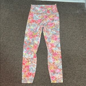 Lululemon multicolour floral Align cropped leggings